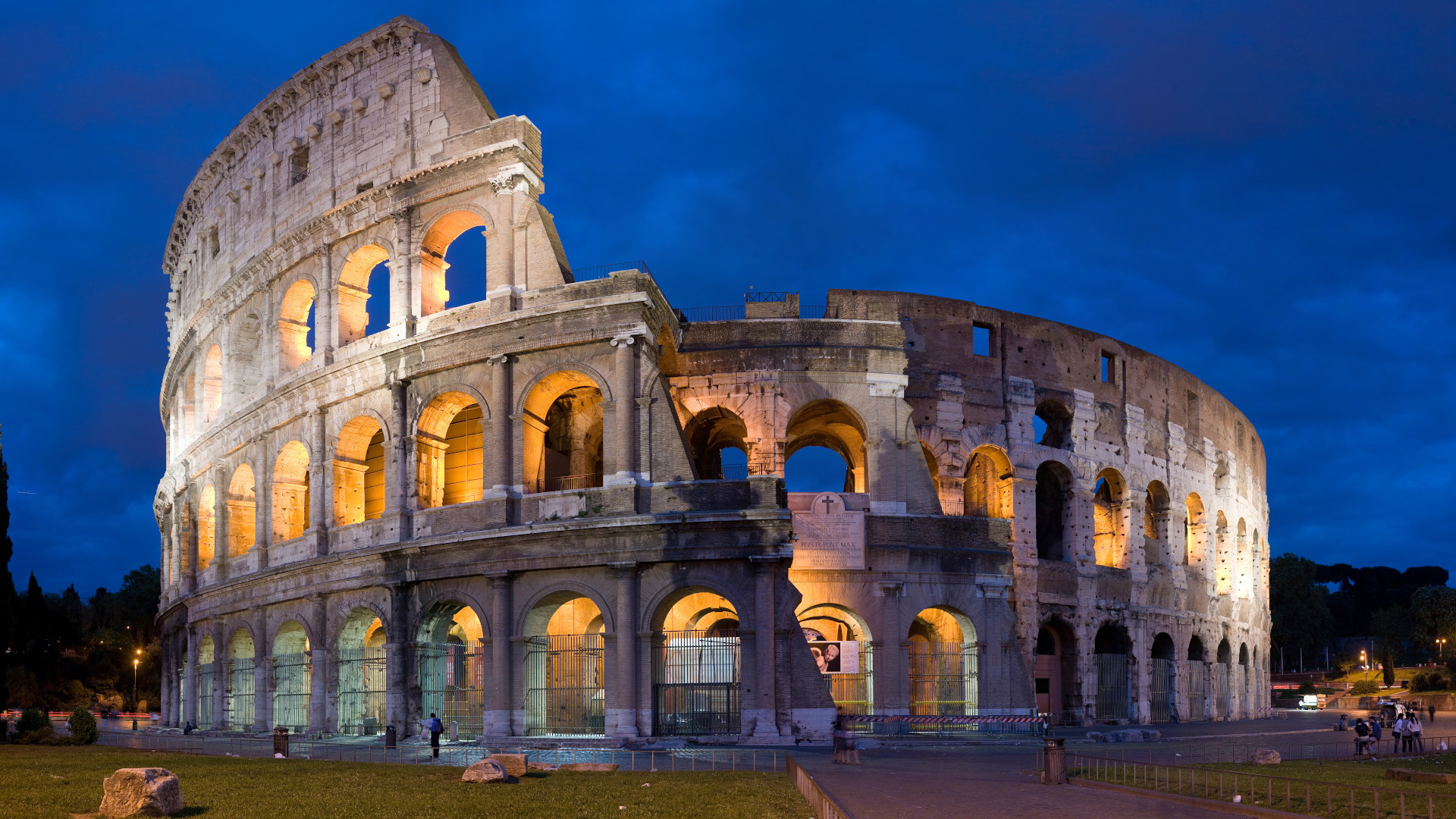 Colosseum in Rome at night